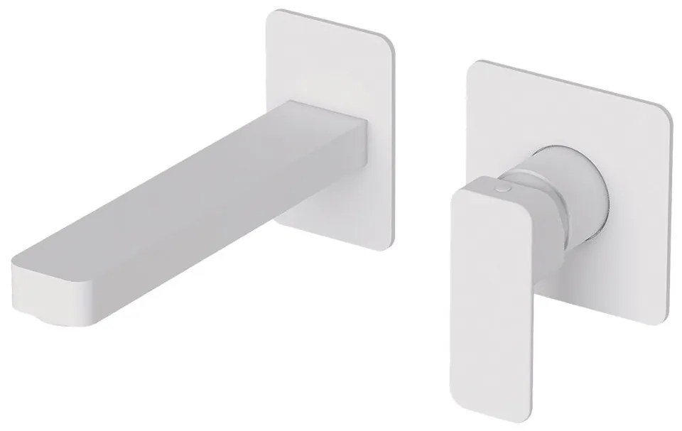 Quadra White Matt Μπαταρία Νιπτήρος Εντοιχισμού 2 Οπών 144904-300