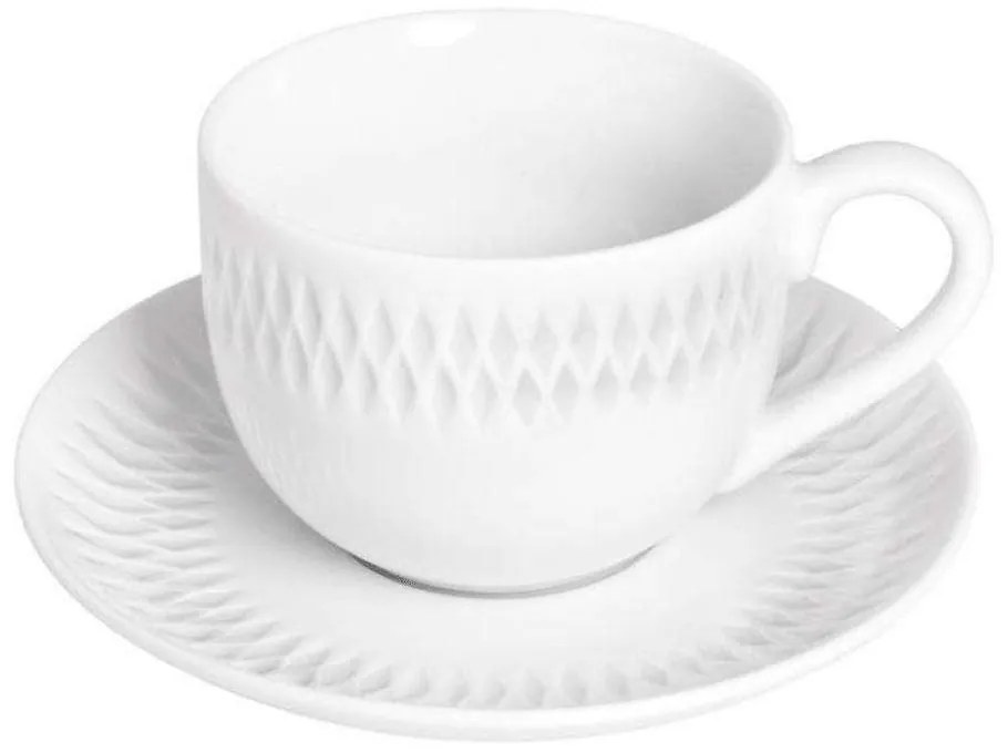 Φλυτζάνια Καφέ Diamante (Σετ 6Τμχ) PRPW430012 100ml White Oriana Ferelli® Porcelain