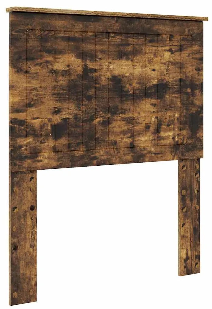 vidaXL Κεφαλάρι με κεφαλάρι Καπνιστό Δρύς 80 cm Επεξεργασμένο ξύλο