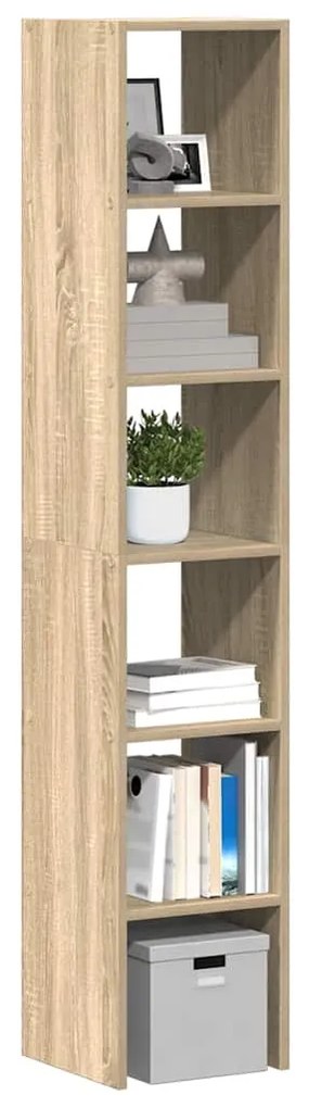 Βιβλιοθήκες 2 τεμ. Στοιβαζόμενα Sonoma Δρυς 30x30x80 εκ.