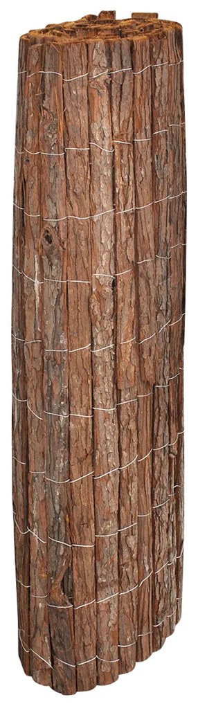 vidaXL Φράχτης από φλοιό δέντρου Καφέ 100 x 600 cm Φλοιός