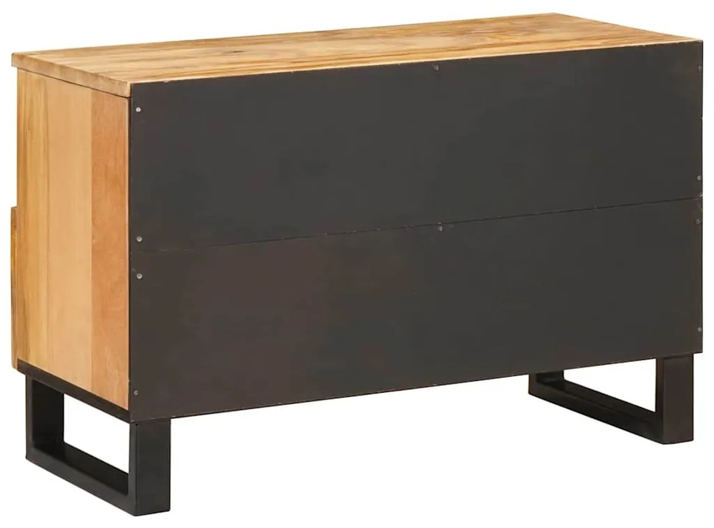 vidaXL Ντουλάπι TV με συρτάρι Καφέ 70 x 33 x 46 εκ Στερεό ξύλο μάνγκο