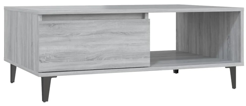 vidaXL Τραπεζάκι Σαλονιού Γκρι Sonoma 90x60x35 εκ. Επεξεργασμένο Ξύλο