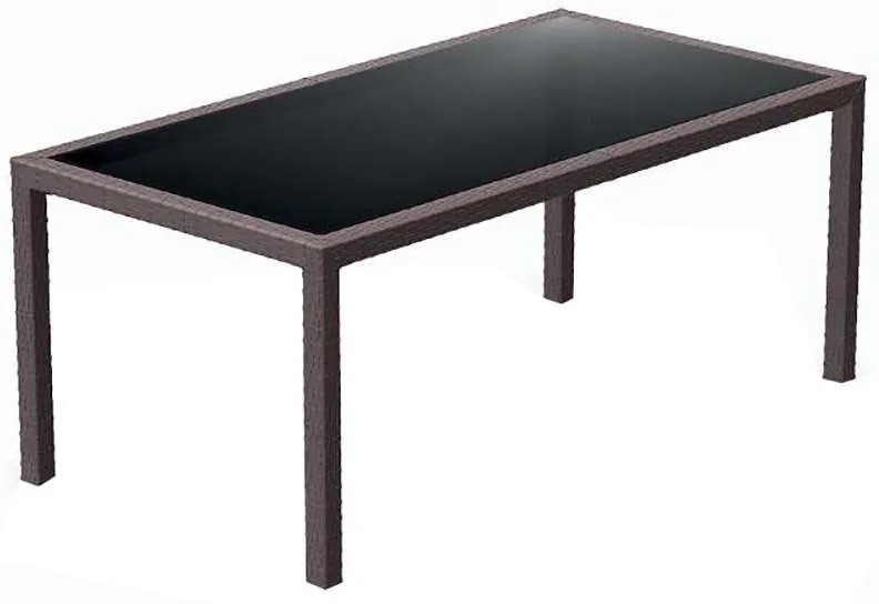 TAHITI BROWN 180Χ94Χ75εκ. ΤΡΑΠΕΖΙ ΜΕ ΤΖΑΜΙ ΠΟΛ/ΝΙΟΥ