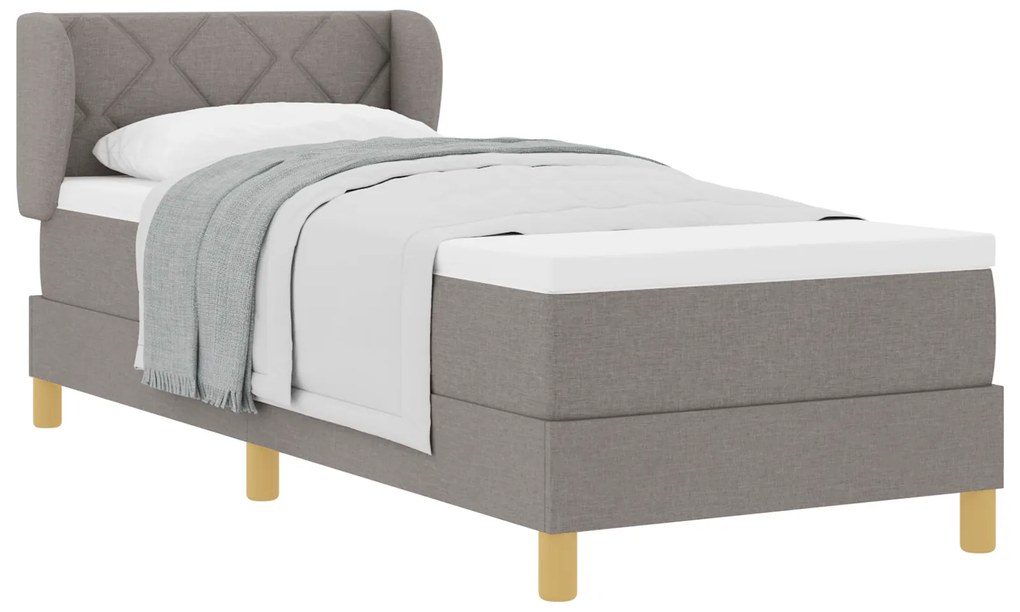 vidaXL Κρεβάτι με Στρώμα Ταχύτερα 80x200 εκ Fabric