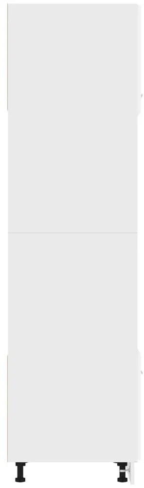 vidaXL Ντουλάπι Μικροκυμάτων "Lyon" Λευκό 60x57x207 εκ. από Τεχνητό Ξύλο