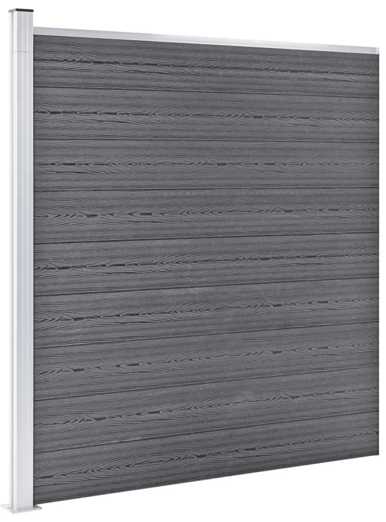 vidaXL Πάνελ Περίφραξης Γκρι 526 x 186 εκ. από WPC