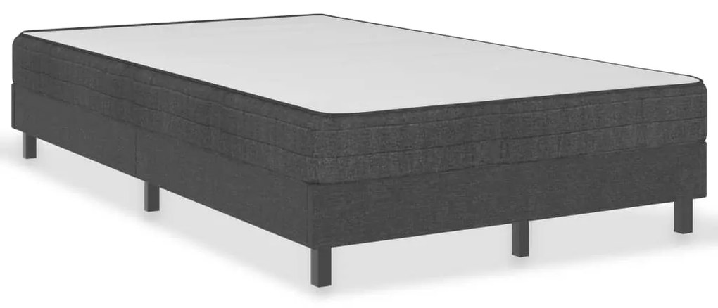 ΚΡΕΒΑΤΙ BOXSPRING ΣΚΟΥΡΟ ΓΚΡΙ 120 X 200 ΕΚ. ΥΦΑΣΜΑΤΙΝΟ 3054707