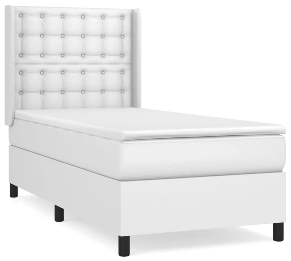 ΚΡΕΒΑΤΙ BOXSPRING ΜΕ ΣΤΡΩΜΑ ΛΕΥΚΟ 90X200ΕΚ. ΑΠΟ ΣΥΝΘΕΤΙΚΟ ΔΕΡΜΑ 3132478