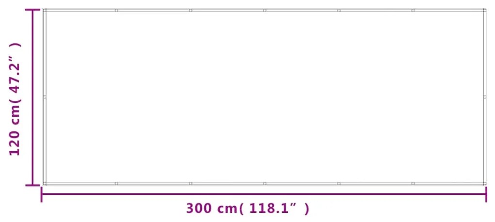 vidaXL Διαχωριστικό Βεράντας Άμμου 120x300εκ 100% Πολ. Ύφασμα Oxford