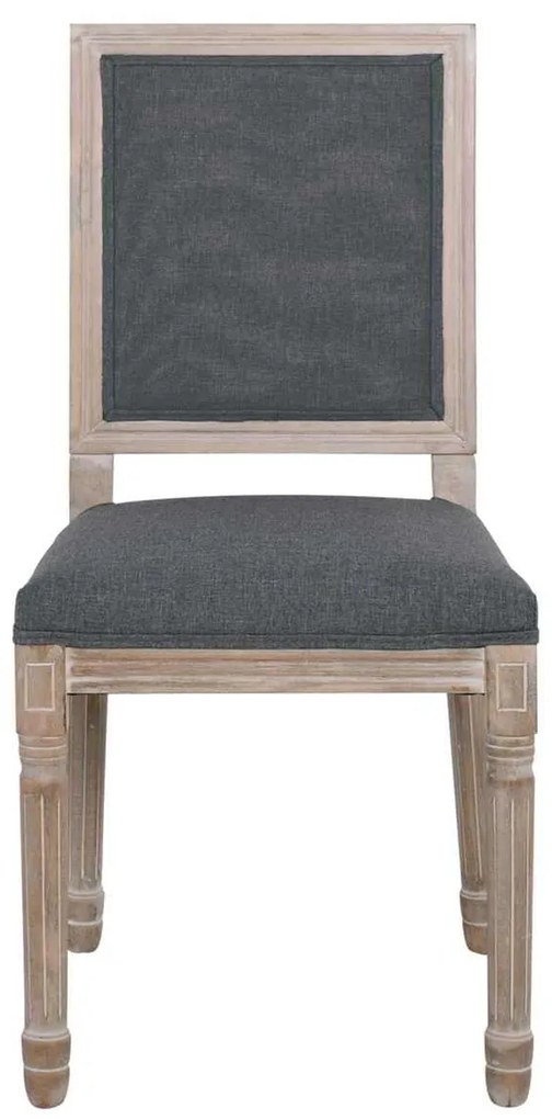 Καρέκλα JAMESON Square Decape/Ύφασμα Γκρι 45x53x95cm (Σετ 2 ΤΕΜ)