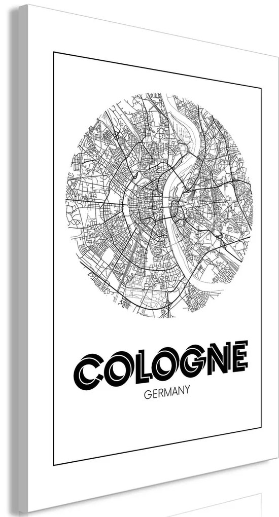 Πίνακας - Retro Cologne (1 Part) Vertical - 40x60