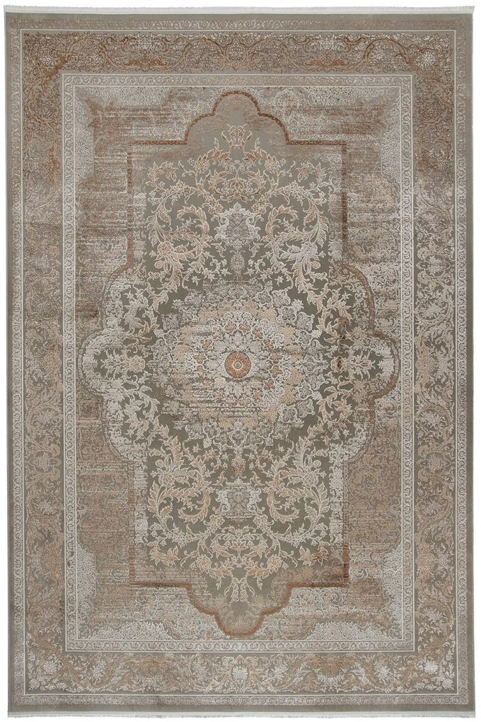 Χαλί Arcadia 7102A Grey-Beige Βιοκαρπέτ 160X230cm