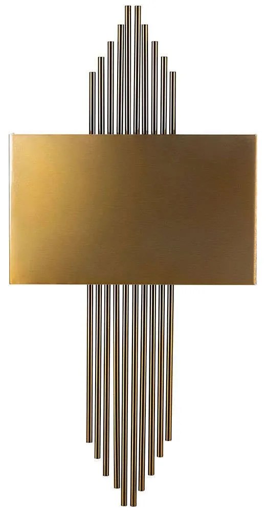 Φωτιστικό Τοίχου - Απλίκα 892OPV1344 35x75cm E27 40W Gold Opviq