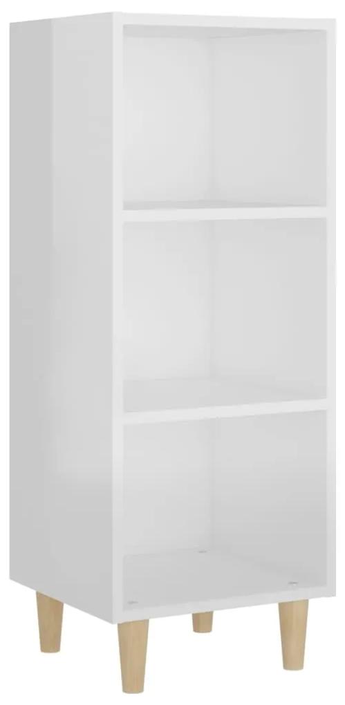 vidaXL Ντουλάπι Γυαλιστερό Λευκό 34,5x32,5x90 εκ. Επεξεργασμένο Ξύλο