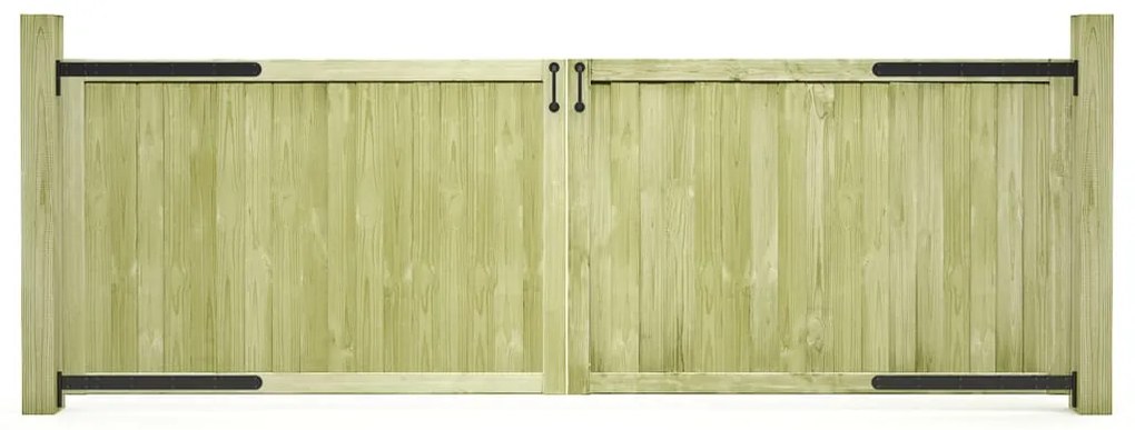 vidaXL Πόρτες Φράχτη 2 τεμ. 300 x 100 εκ. από Εμποτισμένο Ξύλο Πεύκου