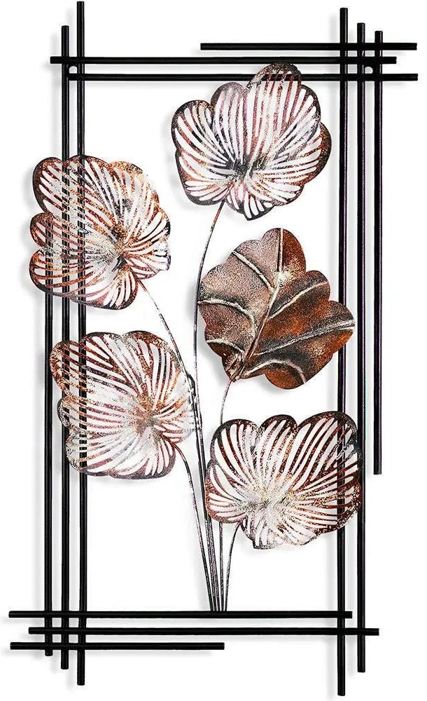 Διακοσμητικό Τοίχου Daiyu 930DYU1267 48x4x87cm Rust Wallity Metal