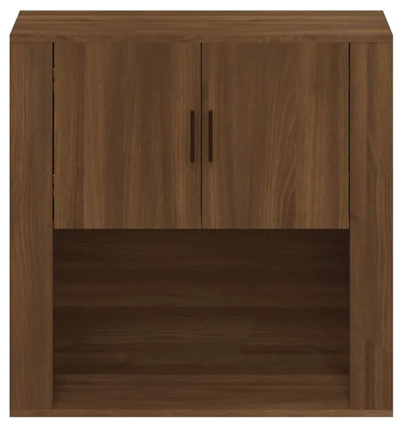 vidaXL Ντουλάπι Τοίχου Καφέ Δρυς 80x33x80 εκ. Επεξεργασμένο Ξύλο