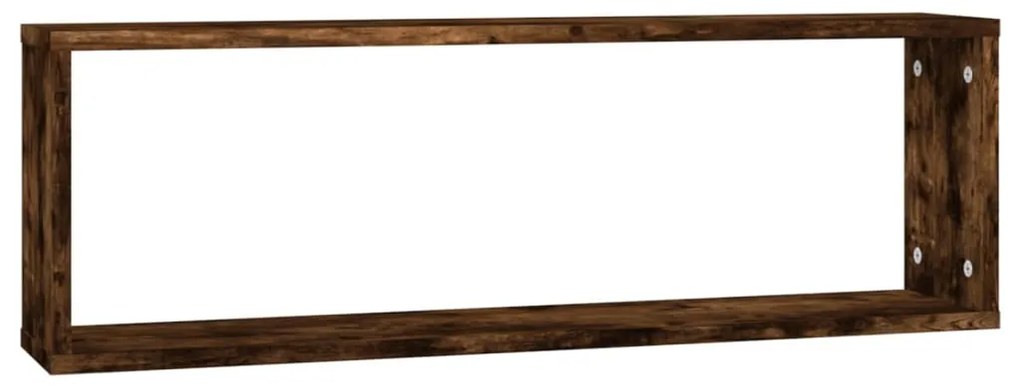 vidaXL Ραφιέρες Τοίχου Κύβοι 2 τεμ. Καπν. Δρυς 80x15x26,5 εκ. Επ. Ξύλο