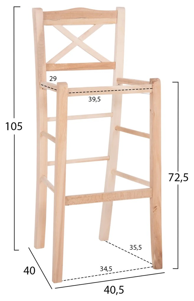 ΣΚΑΜΠΟ ΜΠΑΡ LUCIUS HM5586.02 ΞΥΛΟ ΟΞΙΑΣ ΕΜΠΟΤΙΣΜΟΥ ΑΒΑΦΟ 40,5x40x105Υεκ.ΣΚΕΛΕΤΟΣ