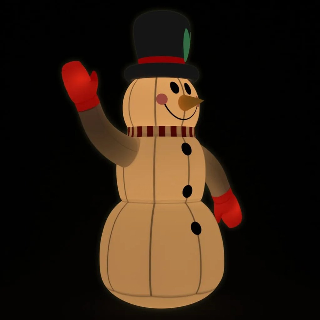 vidaXL Χιονάνθρωπος Φουσκωτός με LED 240 εκ.