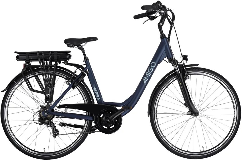 EAltura D2 28 Inch 49 cm Women 7SP Rim Brakes Matte blueAMIGO