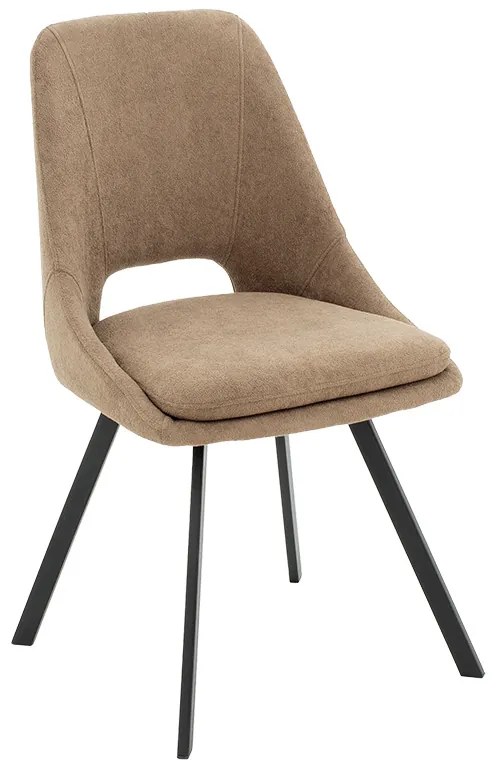 Καρέκλα Initiate ύφασμα καφέ-πόδι μαύρο Υλικό: FABRIC- STEEL 093-000022