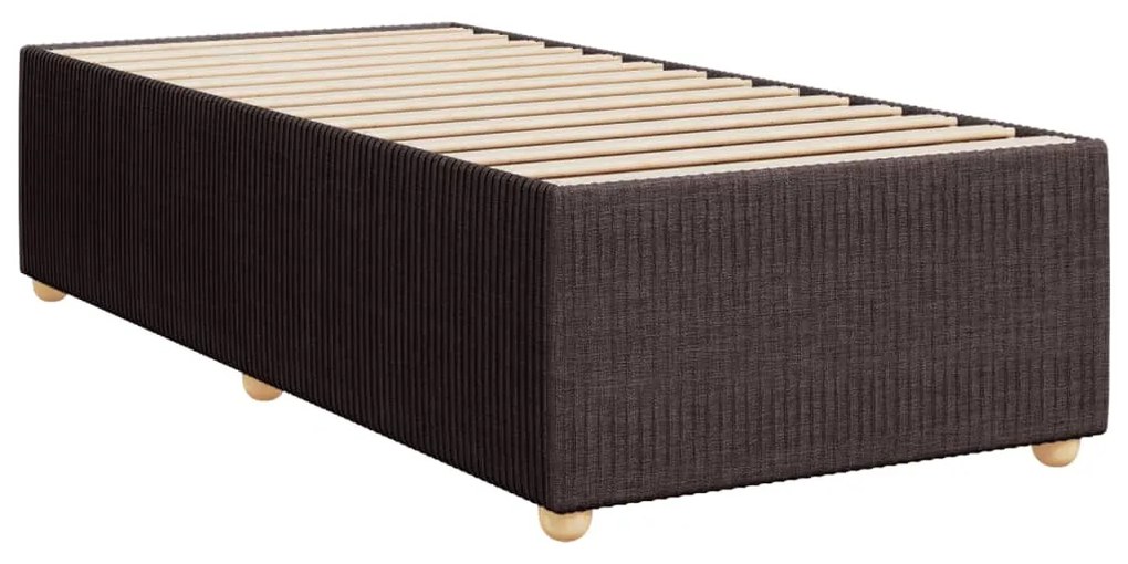 ΚΡΕΒΑΤΙ BOXSPRING ΜΕ ΣΤΡΩΜΑ ΣΚΟΥΡΟ ΚΑΦΕ 100X200 ΕΚ. ΥΦΑΣΜΑΤΙΝΟ 3294277