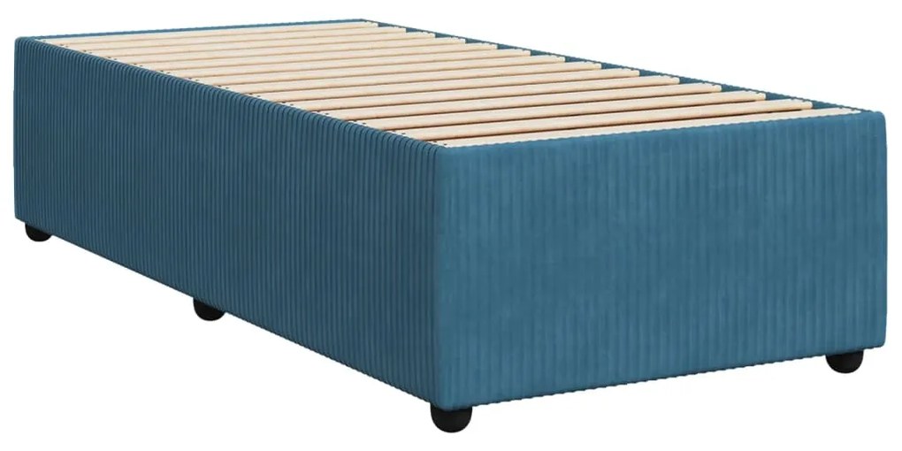 ΚΡΕΒΑΤΙ BOXSPRING ΜΕ ΣΤΡΩΜΑ ΜΠΛΕ 90X200 ΕΚ. ΒΕΛΟΥΔΙΝΟ 3287636