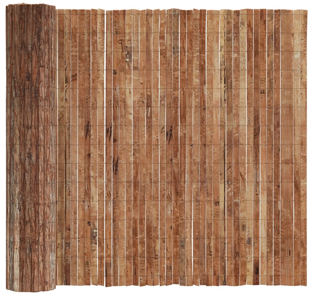 vidaXL Φράχτης από φλοιό δέντρου Καφέ 400 x 125cm Φλοιός