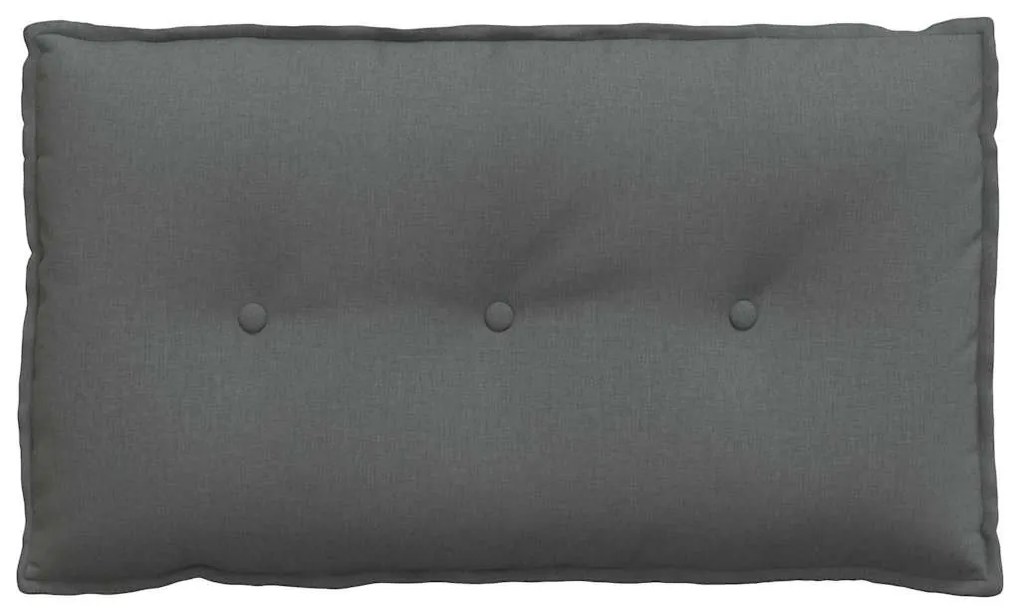 vidaXL Μαξιλάρι Πλάτης Σκούρο Γκρι 80 x 19 x 50 εκ ύφασμα