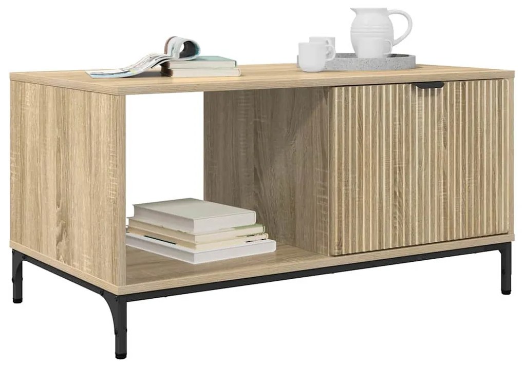 vidaXL Τραπεζάκι σαλονιού Sonoma Δρυς 90 x 49 x 46 εκ.