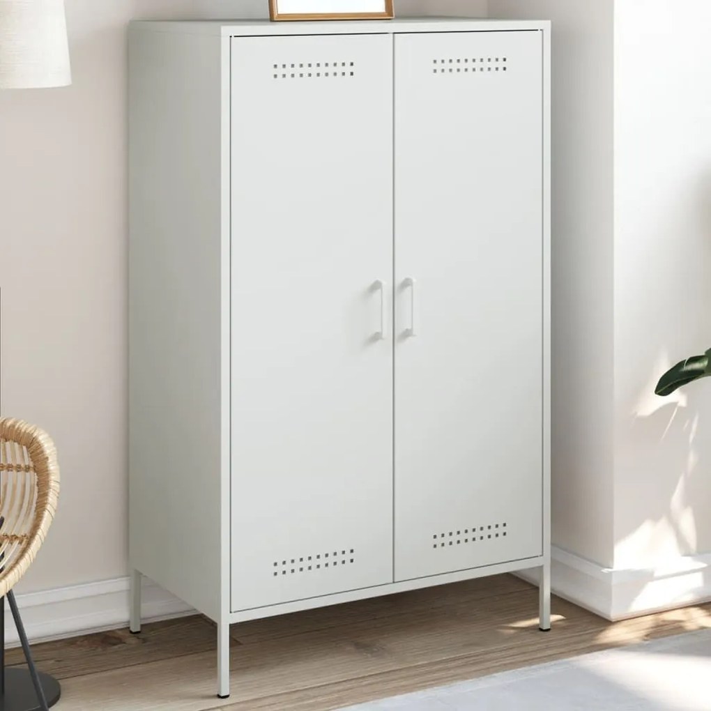 Ντουλάπι Λευκό 68x39x113 εκ. από Ατσάλι 842969