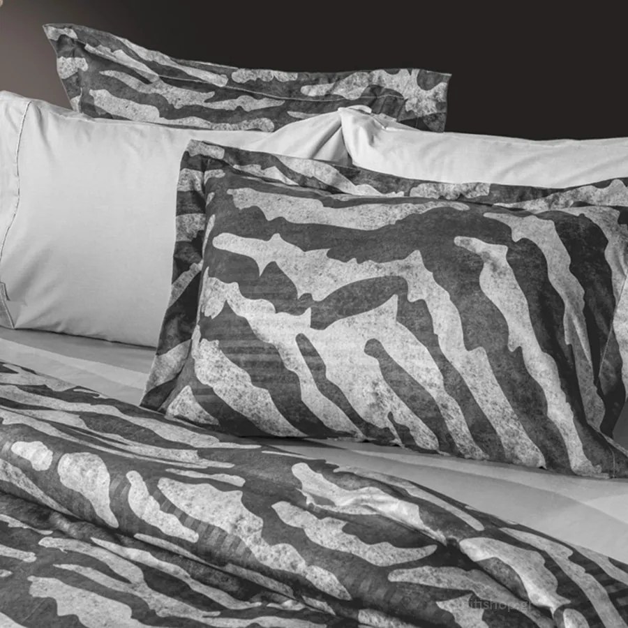 Ζεύγος Μαξιλαροθήκες Oxford (50x70) Guy Laroche Digital Tribal Anthracite