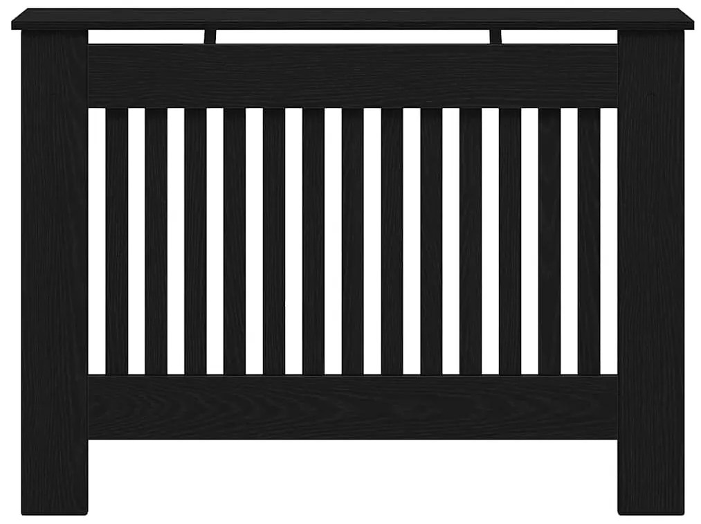 vidaXL Καπάκι Καλοριφέρ Μαύρη Οξυά 112 x 19 x 81,5 cm