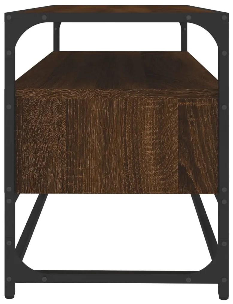 vidaXL Έπιπλο Τηλεόρασης Καφέ Δρυς 80x35x45 εκ. Επεξεργασμένο Ξύλο