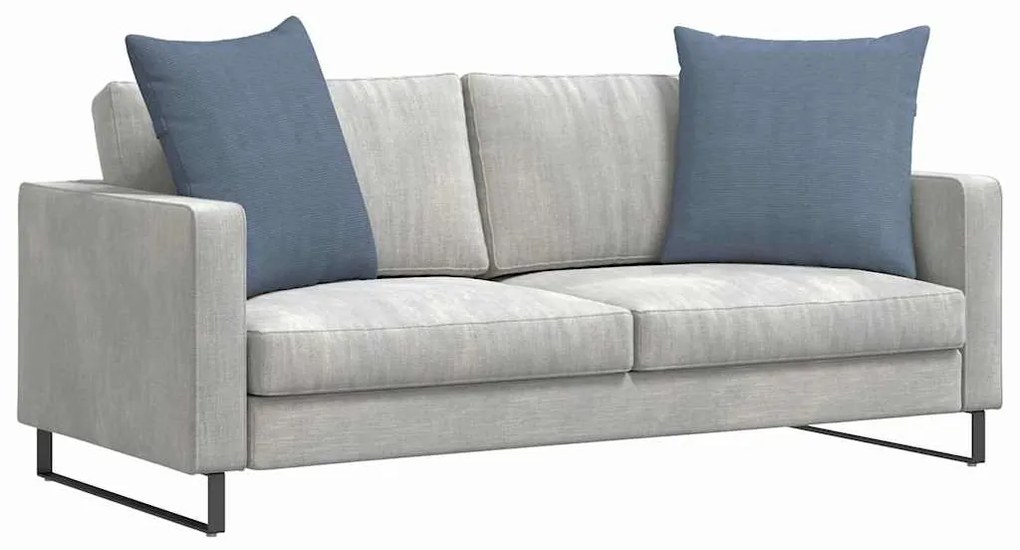 vidaXL Μαξιλάρι Καναπέ 2 pcs Μπλε 60 x 60 cm Υφασμάτινο Κορντουρά