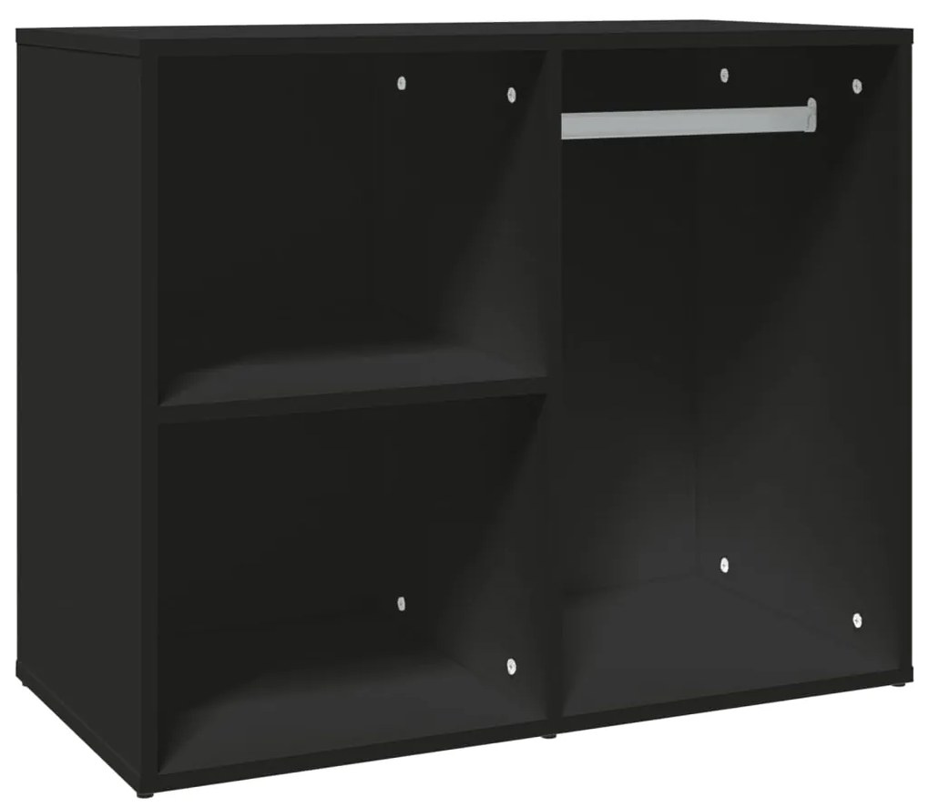 vidaXL Ντουλάπι Μαύρο 80 x 40 x 65 εκ.από Επεξεργασμένο Ξύλο