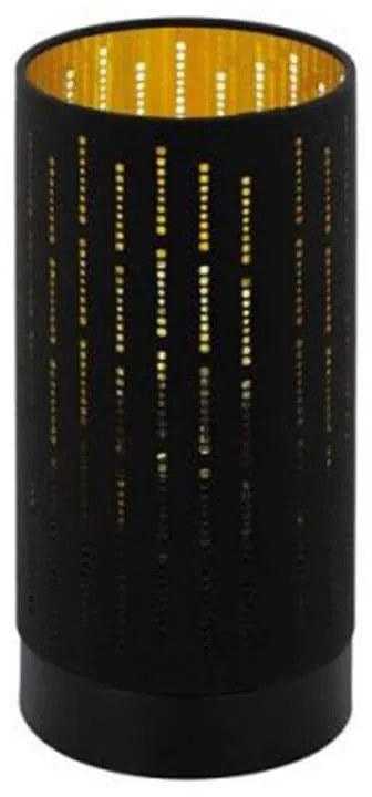 Φωτιστικό Επιτραπέζιο Varillas 98314 Black-Gold Eglo Steel,Fabric