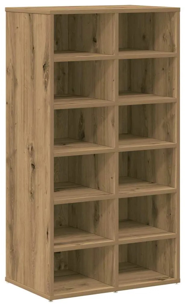 vidaXL Ράφι παπουτσιών Artisan Oak 54x34x100,5 cm Κατασκευασμένο ξύλο