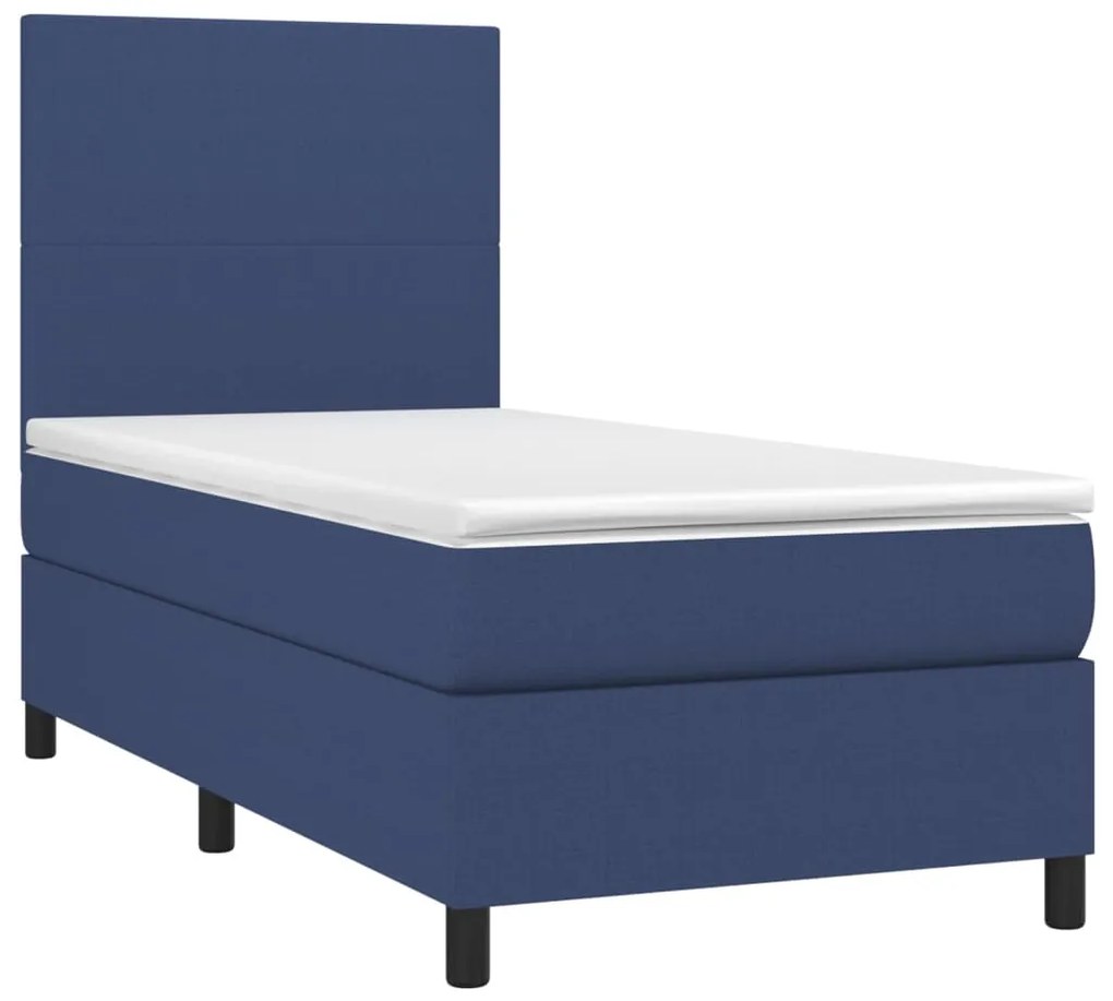 ΚΡΕΒΑΤΙ BOXSPRING ΜΕ ΣΤΡΩΜΑ ΜΠΛΕ 80X200 ΕΚ. ΥΦΑΣΜΑΤΙΝΟ 3141575