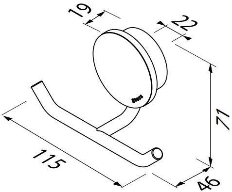 Άγκιστρο Opal Geesa διπλό-Mauro-brushed