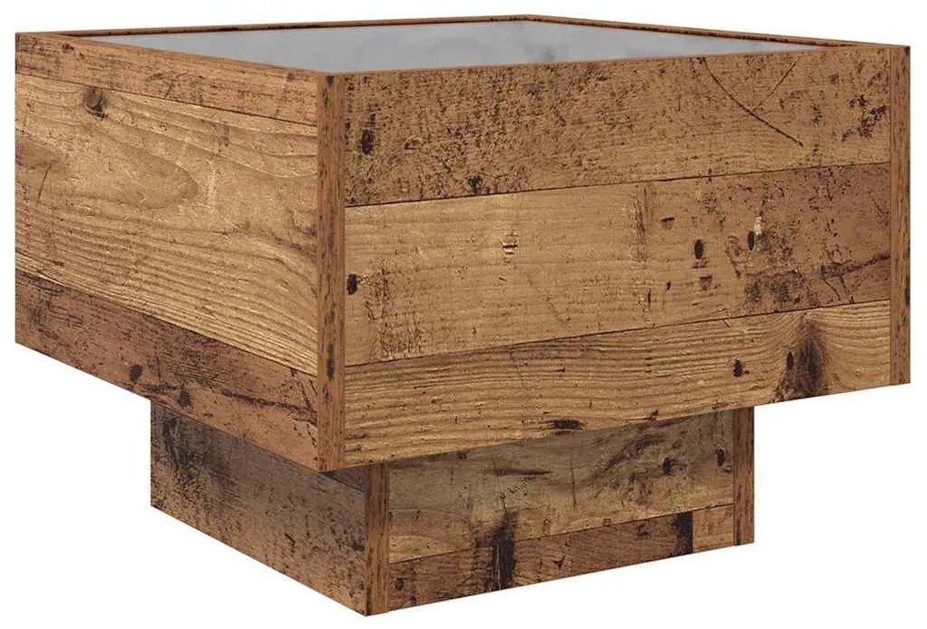 vidaXL Τραπεζάκι σαλονιού Παλιό ξύλο 40 x 40 x 30 cm