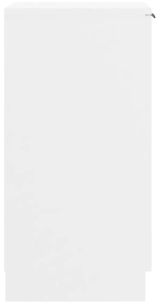 Παπουτσοθήκη Λευκή 30 x 35 x 70 εκ. από Επεξεργασμένο Ξύλο - Λευκό
