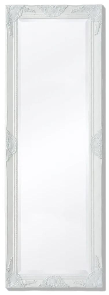 vidaXL Καθρέφτης Τοίχου με Μπαρόκ Στιλ Λευκός 140 x 50 εκ.
