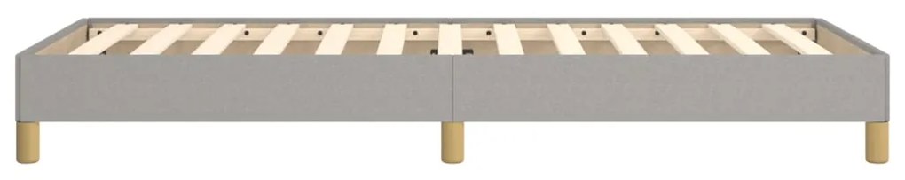 vidaXL Σκελετός Κρεβατιού Χωρίς Στρώμα Αν. Γκρι 80x200 εκ. Υφασμάτινο