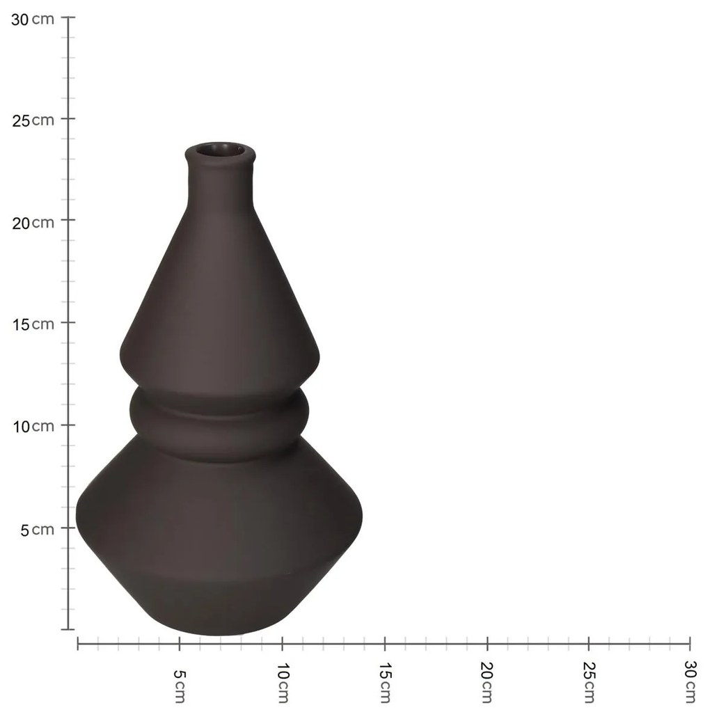 Βάζο Καφέ Δολομίτης 14.3x14.3x23.8cm - 05150304 - 05150304