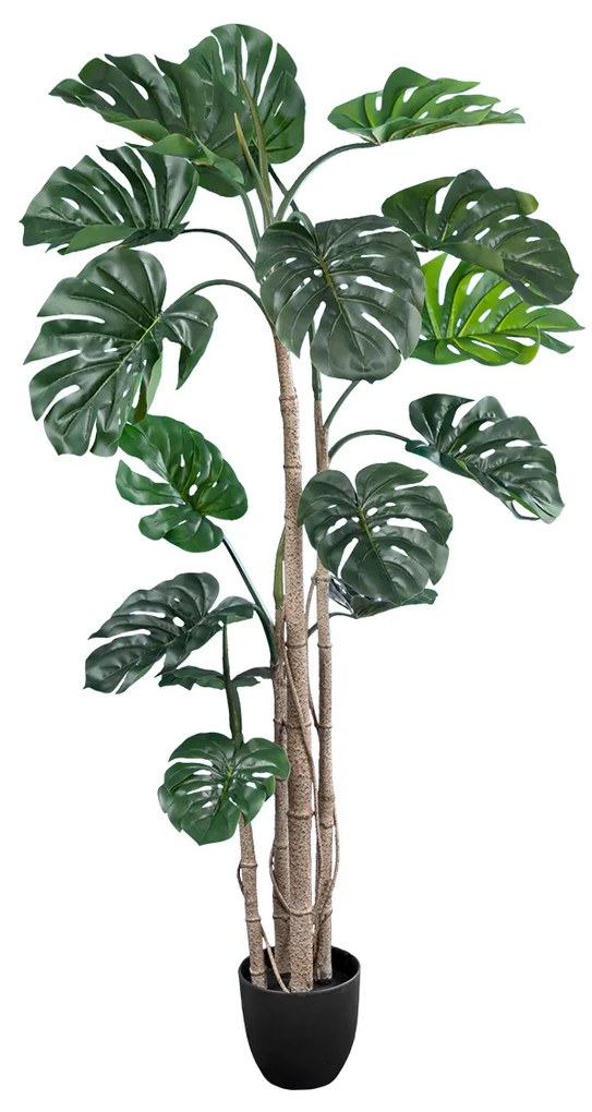 GloboStar® Artificial Garden MONSTERA 20006 Τεχνητό Διακοσμητικό Φυτό Μονστέρα Υ150cm