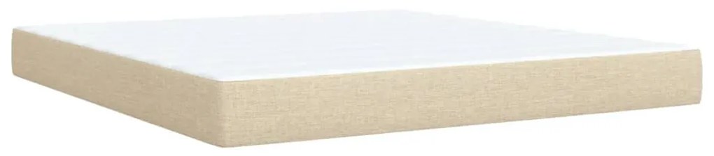 ΚΡΕΒΑΤΙ BOXSPRING ΜΕ ΣΤΡΩΜΑ ΚΡΕΜ 180X200 ΕΚ. ΥΦΑΣΜΑΤΙΝΟ 3287554