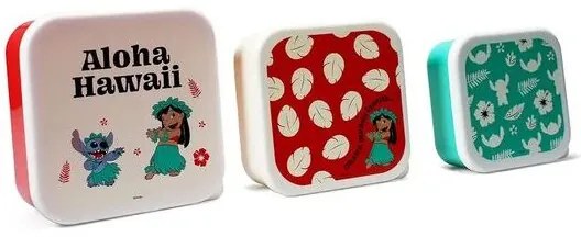 Half Moon Bay Σετ 3 Φαγητοδοχείων Disney Lilo And Stitch LBOX3DC05